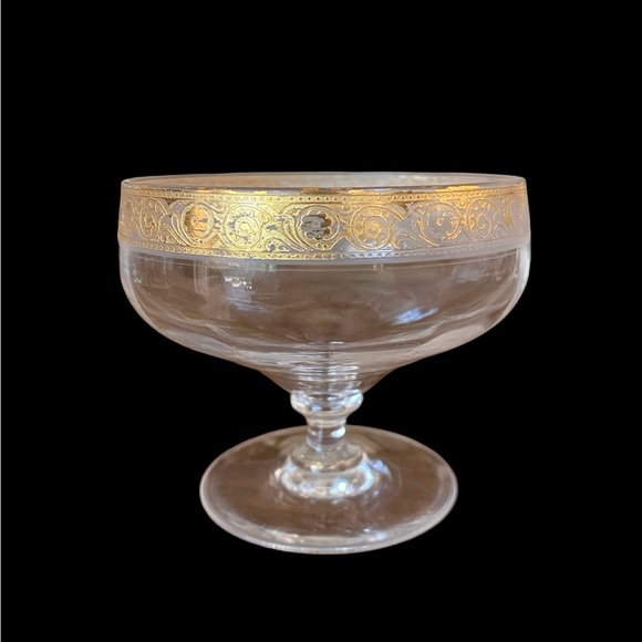 Vintage 1930s Minton Low Sherbet Glasses by Tiffin-Franciscan set of 4 - Picture 6 of 9